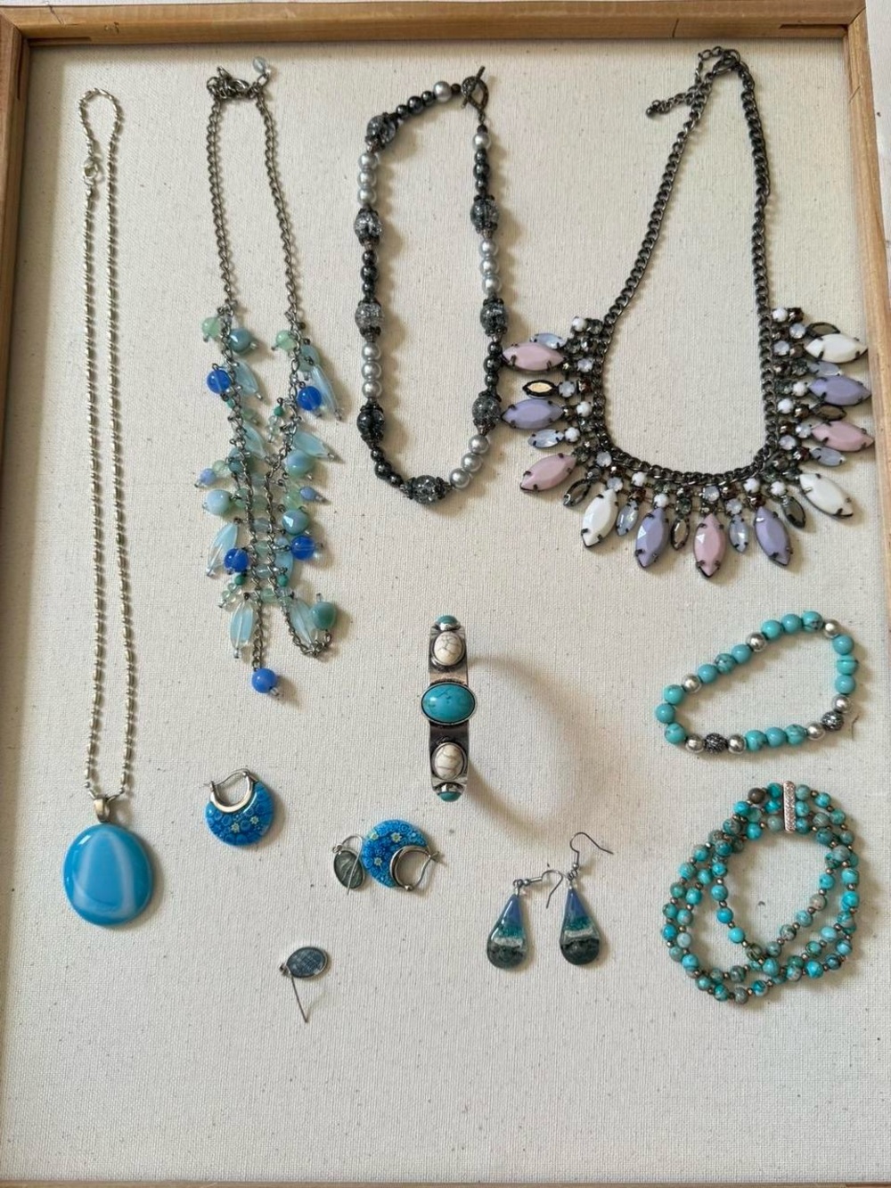 🩵 Blue & Turquoise Jewelry Lot - Mixed Styles